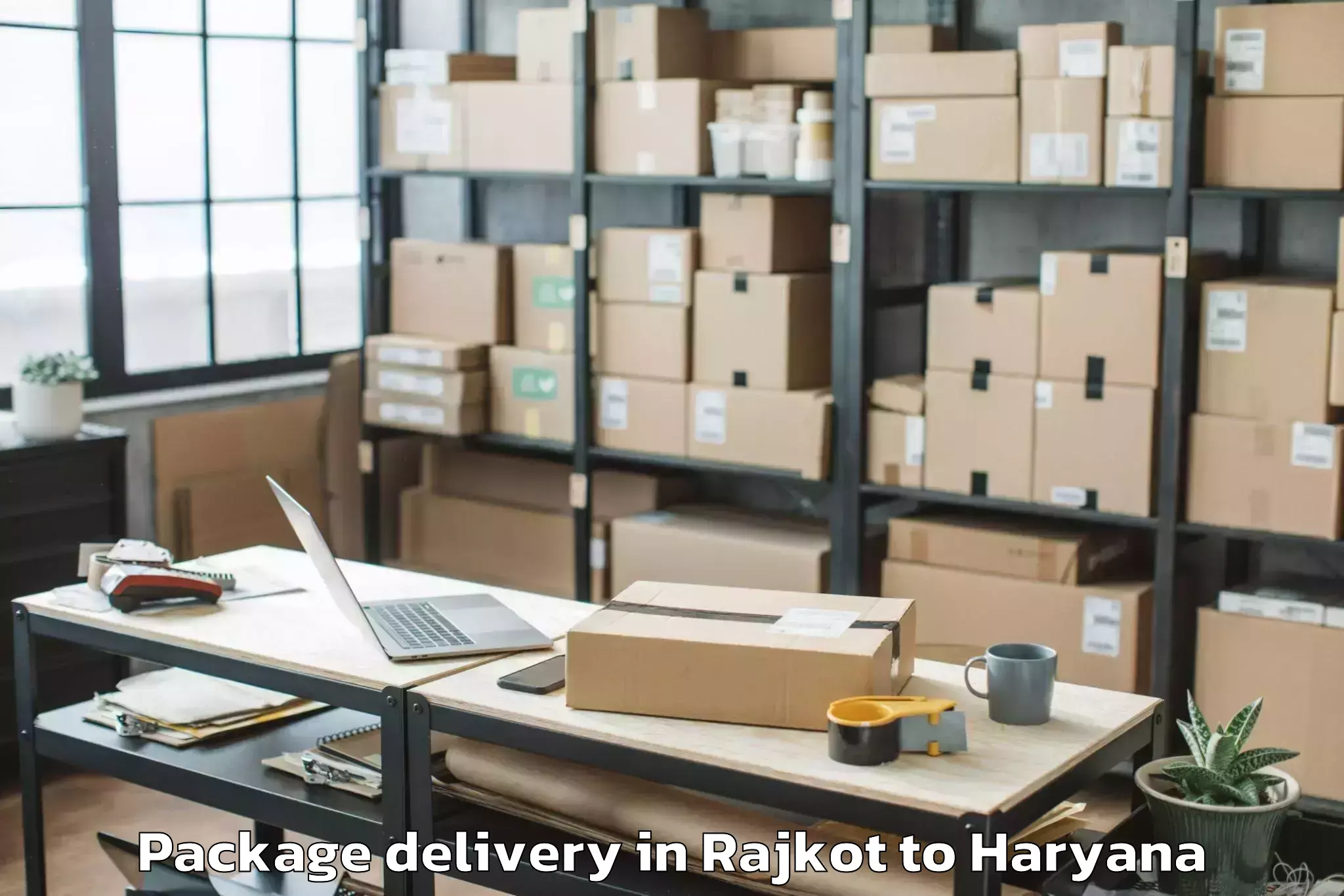 Book Rajkot to Ansal Plaza Mall Gurgaon Package Delivery